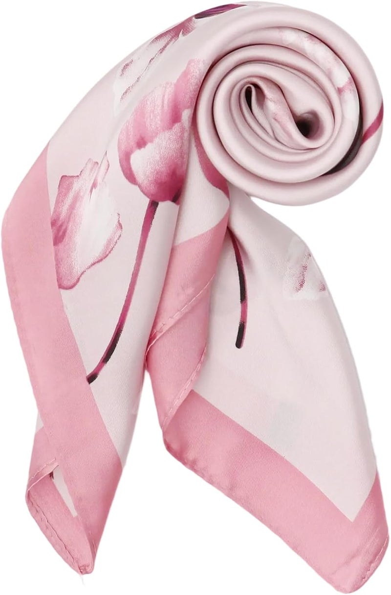 vimate Head Scarf for Women Hair 27'' Square Satin Silk Feeling Bnadana Neck Scarf Handbag Accessories Etc - Image 4